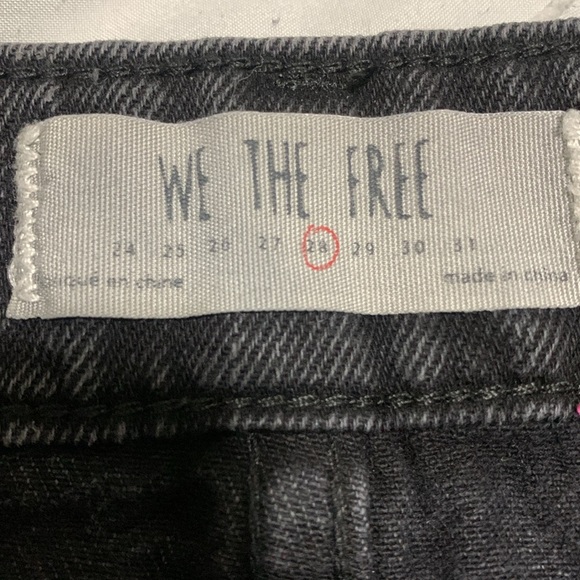 Women’s We The Free Black Denim Zipper Front Skirt Size 28 EUC - Picture 6 of 7